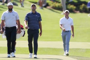 Jon Rahm, Scottie Scheffler und Rory McIlroy bei der Players Championship