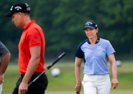 Annika Sorenstam und Henrik Stensson beim Scandinavian Mixed 2023