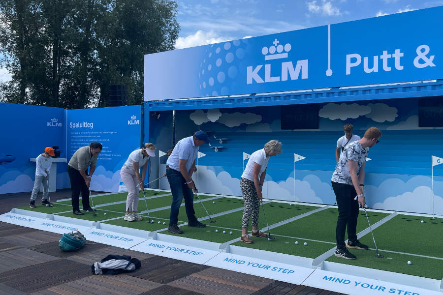 Putten, Chippen, Abschlagen: Viel los im Public Village der KLM Open